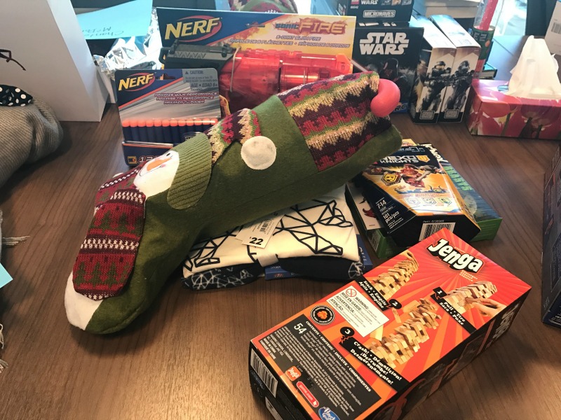 Presents collected for Langley family