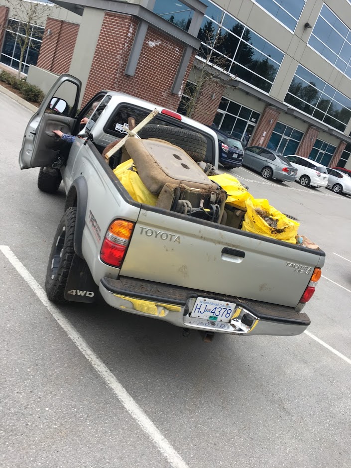 Truck full of garbage collected by LK Law volunteers