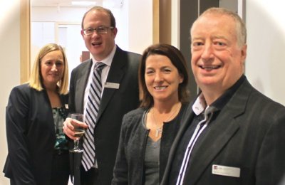 Carmen Arndt, Chris Martin, Cathi and Kelvin Stephens at the Open House of our Langley Law Firm Carmen Arndt, Chris Martin, Cathi and Kelvin Stephens at the Open House of our Langley Law Firm
