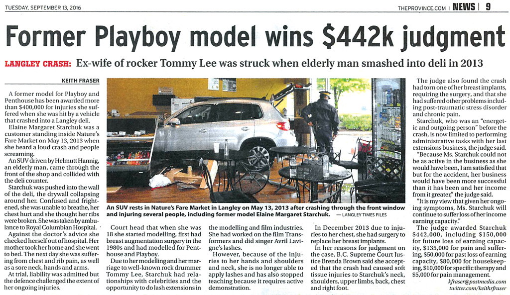 SUV Drives through Langley Deli