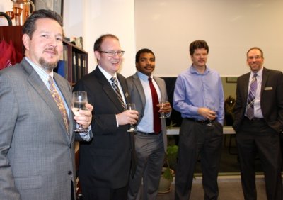 Trevor Fowler, Chris Martin, Paul Kennedy, Joel Hagyard and Guest at LK Law Open House Trevor Fowler, Chris Martin, Paul Kennedy, Joel Hagyard and Guest at LK Law Open House