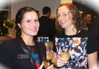 Nora Bergh and Melissa Bryden at the open house of our law firm in Langley Nora Bergh and Melissa Bryden at the open house of our law firm in Langley